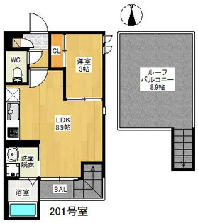 GRANDTIC IDEALE【2階】の間取り