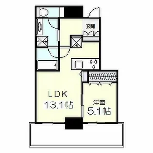 グランドメゾン新梅田タワー THE CLUBRESIDENCE【6階】の間取り