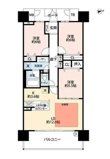 グランファースト千里桃山台 9号棟【2階】の間取り