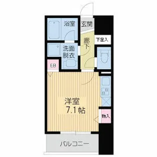 レジデンス本町(旧エコロジー立売堀レジデンス)【0303号室】の間取り