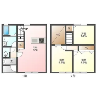 福岡県大川市大字郷原【タウンハウス】の間取り