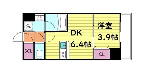 ヴィーナス今里【7階】の間取り