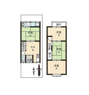京都府京都市山科区東野竹田【一戸建】の間取り