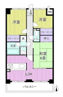 藤和ハイタウン尼崎【11階】の間取り