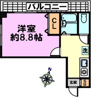 ピアシティ広島屋【202号室】の間取り