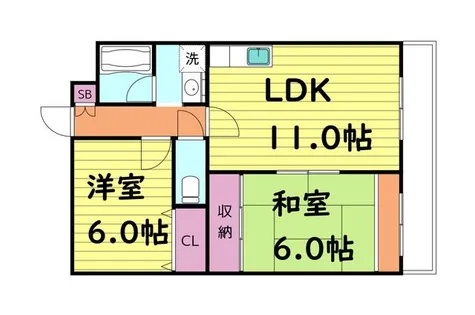 アモール永田【3階】の間取り