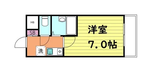 パークレーン深江【1階】の間取り