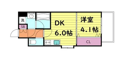 グランカーサ高井田【12階】の間取り