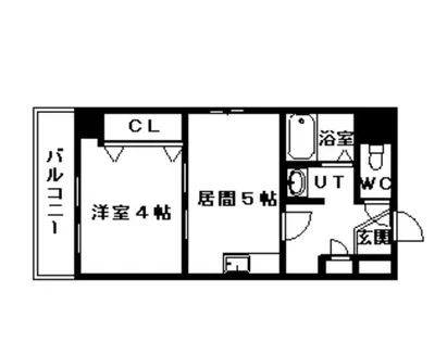 クレール【4階】の間取り