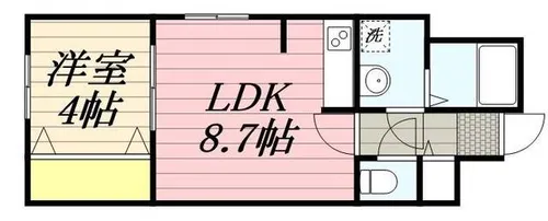 ラプレッツアグルーN12【3階】の間取り
