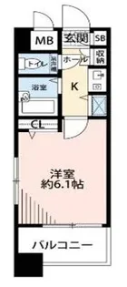 ダイナコート小倉下到津Ⅱ【6階】の間取り