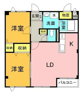 ブロッサム21【202号室】の間取り