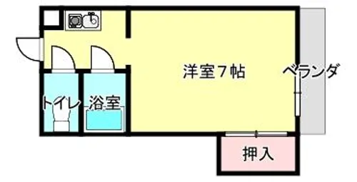 京都府京都市左京区一乗寺出口町【マンション】の間取り