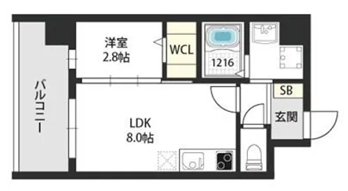 カウニスルーチェ【1階】の間取り