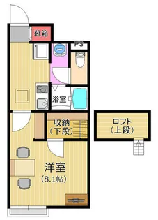 レオネクストK南片江II【106号室】の間取り