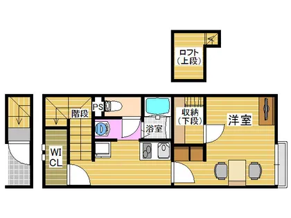 レオネクストK南片江II【205号室】の間取り