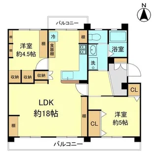 東大路高野第3住宅第27号棟【2階】の間取り