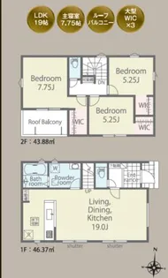 福岡県八女市吉田【一戸建】の間取り