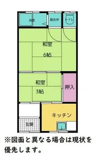 大阪府枚方市西禁野1丁目【アパート】の間取り