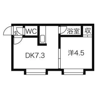 クルーズハウス環状通【101号室】の間取り