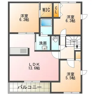 エル・スール【E201号室】の間取り