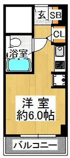 学園西カレッジハイツ【3階】の間取り
