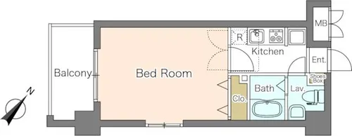アール六本松駅前【401号室】の間取り
