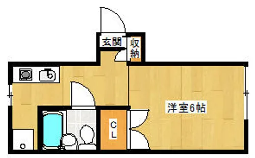 杉本アパート【2階】の間取り