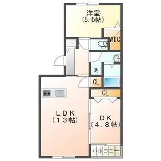 Lstyle筑後【3階】の間取り