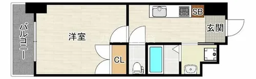 No.122 ETERNITY NISSEKI STREET【214号室】の間取り