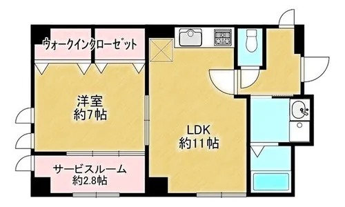 メゾン誠味【205号室】の間取り