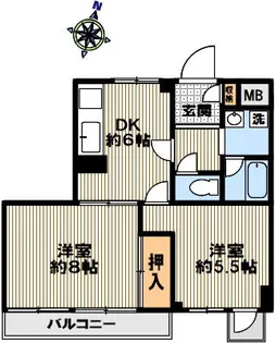 芳友ビル【602号室】の間取り