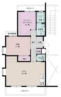 醍醐東市営住宅3棟【2階】の間取り