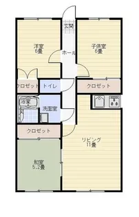 BA BLD【303号室】の間取り