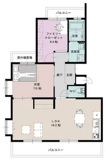 醍醐東市営住宅15棟【1階】の間取り