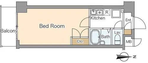アール四条大宮【308号室】の間取り