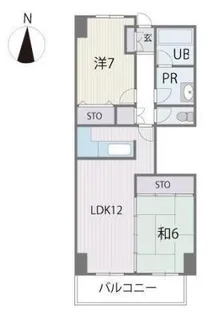 エルスタンザ別府【4階】の間取り