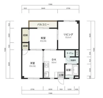 愛知県一宮市奥町字貴船前【マンション】の間取り