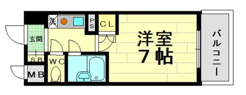 ラナップスクエア北梅田【2階】の間取り
