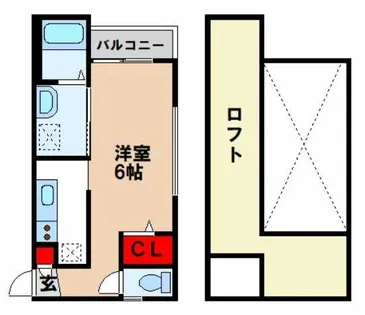 コンフォルテ二日市【2階】の間取り
