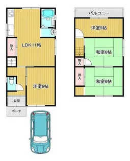 大阪府和泉市伯太町4丁目【一戸建】の間取り