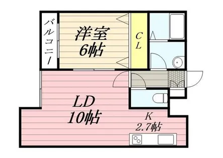 ベルファーレ発寒【0301号室】の間取り