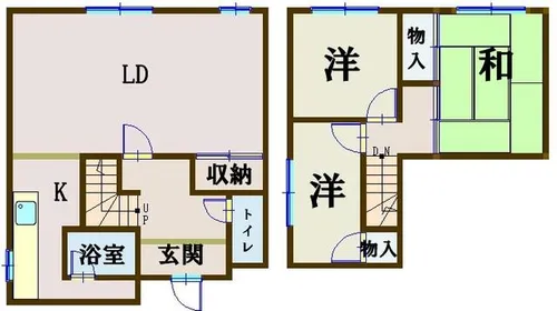 北海道石狩市厚田区虹が原【一戸建】の間取り