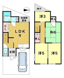 京都府京都市北区大宮玄琢南町【一戸建】の間取り