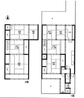 京都府京都市左京区聖護院中町【一戸建】の間取り