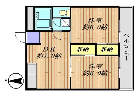 シャトレーハイツ光峰 302号室【3階】の間取り