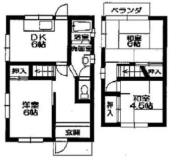 兵庫県加古川市加古川町河原【一戸建】の間取り