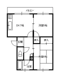 松崎コーポ【403号室】の間取り