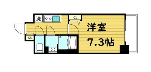 プリムール新深江【5階】の間取り