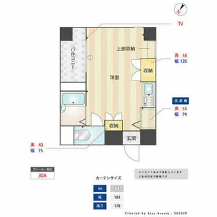 シティパレス天神南【801号室】の間取り